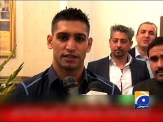 Boxer Amir Khan Meets PM Nawaz - 30th December 2014
