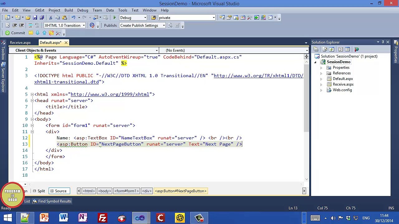 ASP.NET C# Tutorials - Statement Management using Session Object In Urdu