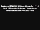Bauknecht EMW 8538 IN Einbau-Mikrowelle / 22 L  / 750 W  / Edelstahl / 3D-System / Rapid-Defrost