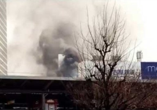 Smoke Plumes Hover Over Nagoya Department Store