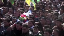 Batı Şeria'da Öldürülen Filistinlinin Cenaze Töreni Düzenlendi