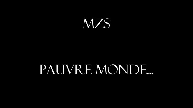 Pauvre monde... Album Pensées Nocturnes MZS