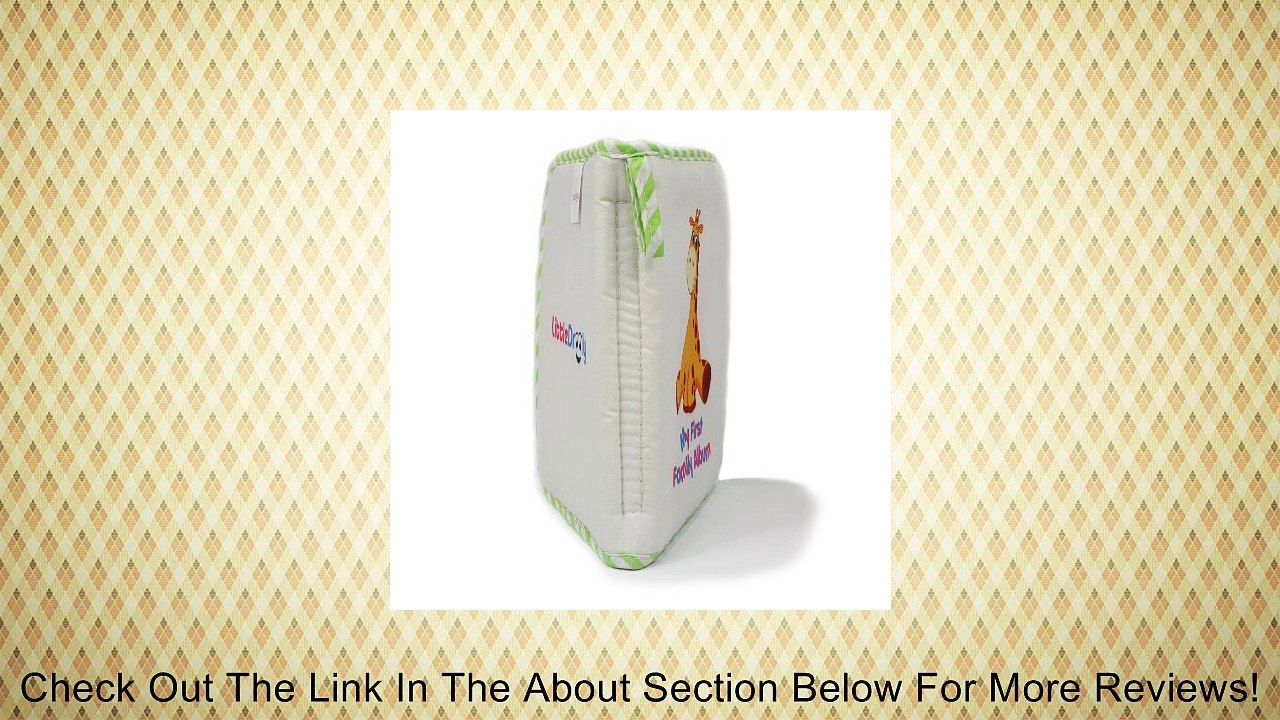 Baby Photo Album - My First Family Album - 4X6 - by LittleDrooly - small - soft - Infant Development Toy - Includes baby safe mirror and a loop to hang on a stroller, crib, car seat or play pen. Surface washable - Great Baby Gift for Boys and Girls Review