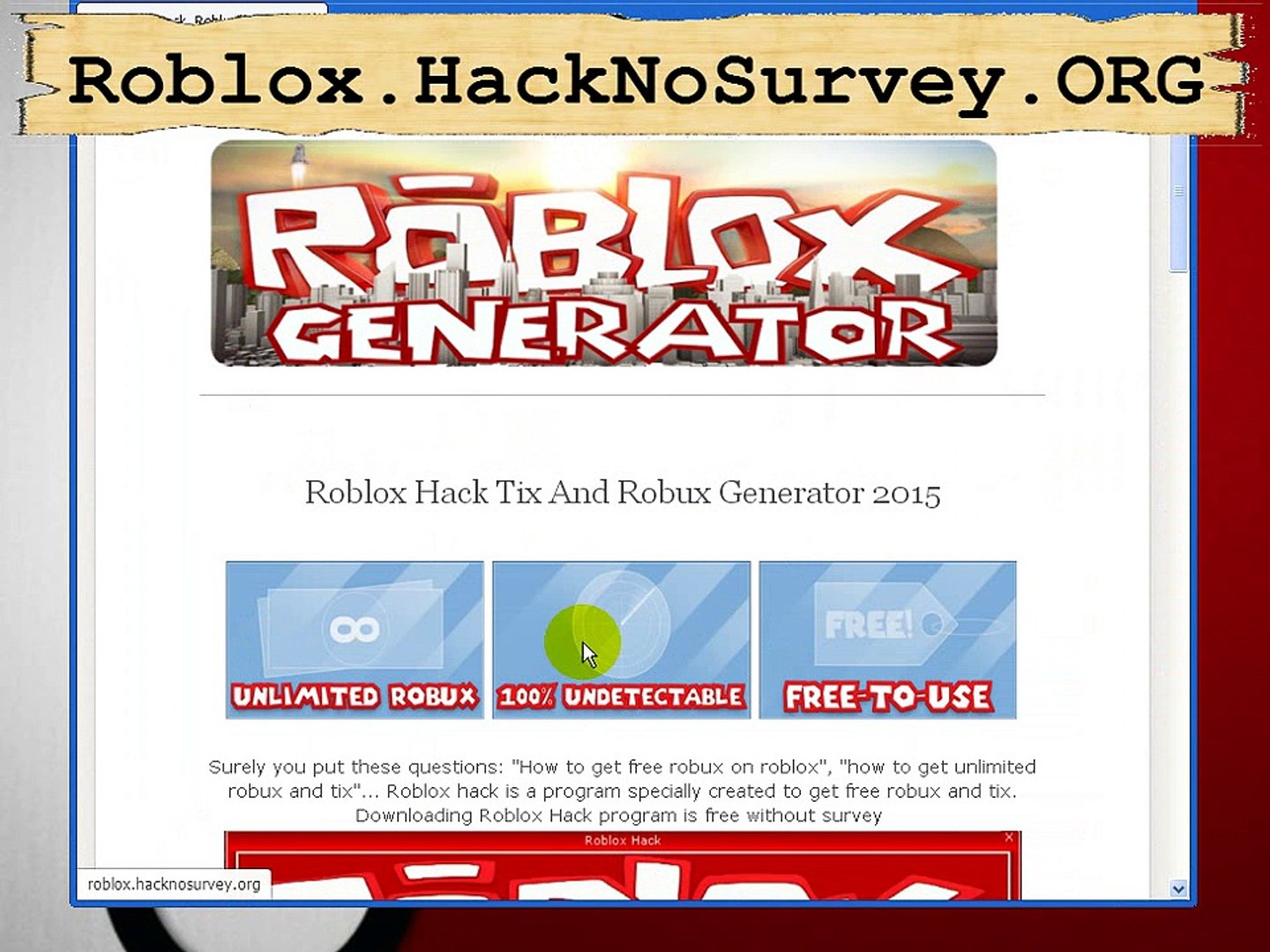 Roblox Hack 2015 Unlimited Robux Tix And Membership Adder 2015 Video Dailymotion - free unlimited robux no survey