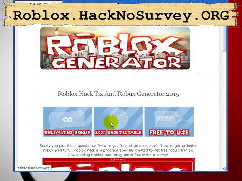Roblox Hack 2015 Unlimited Robux Tix And Membership Adder 2015