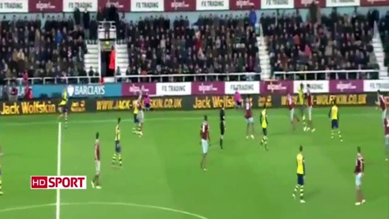 West Ham vs Arsenal 1:2 2014 All Goals & Highlights