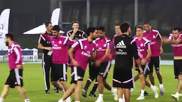 Real Madrid training session ft. Ronaldo, Kroos & Hernandez