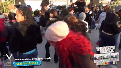 Inauguration du tram'Y, ligne de tramway T8, à Villetaneuse