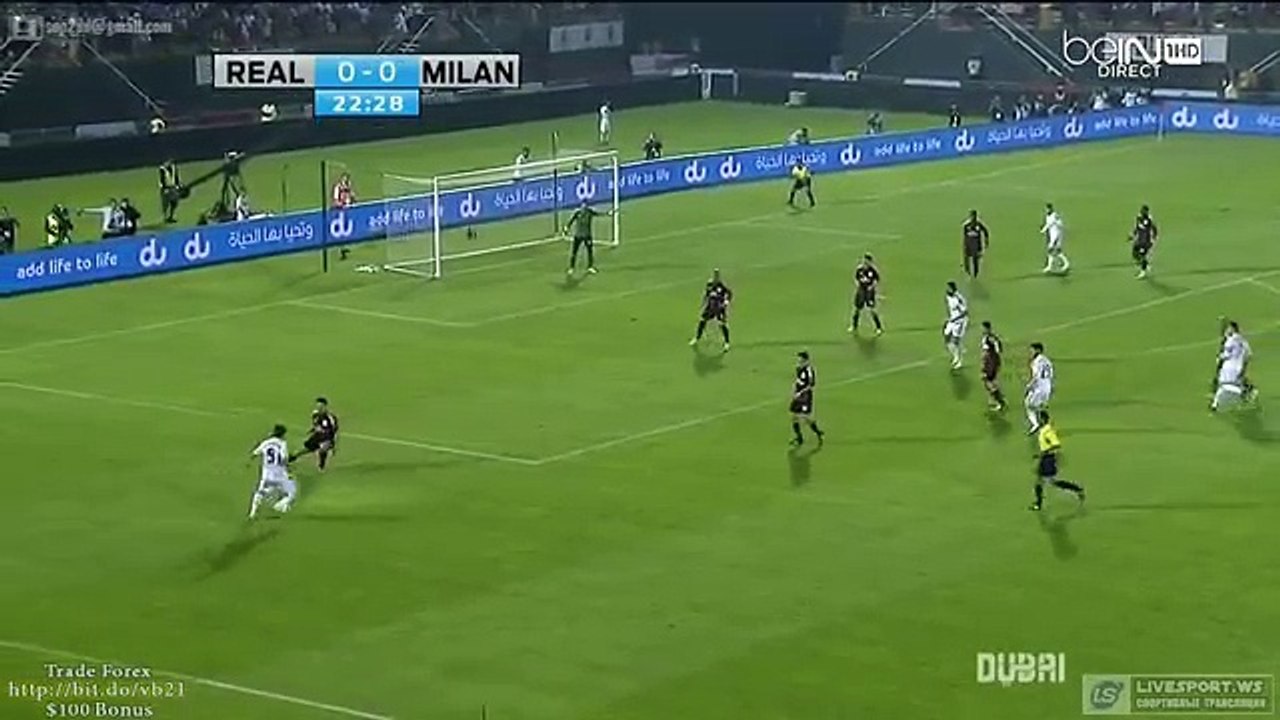 Jeremy Menez Goal - Real Madrid vs AC Milan 0-1 (Dubai Football Challenge) 2014