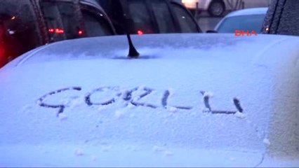 Çorlu?da Kar Yağışı