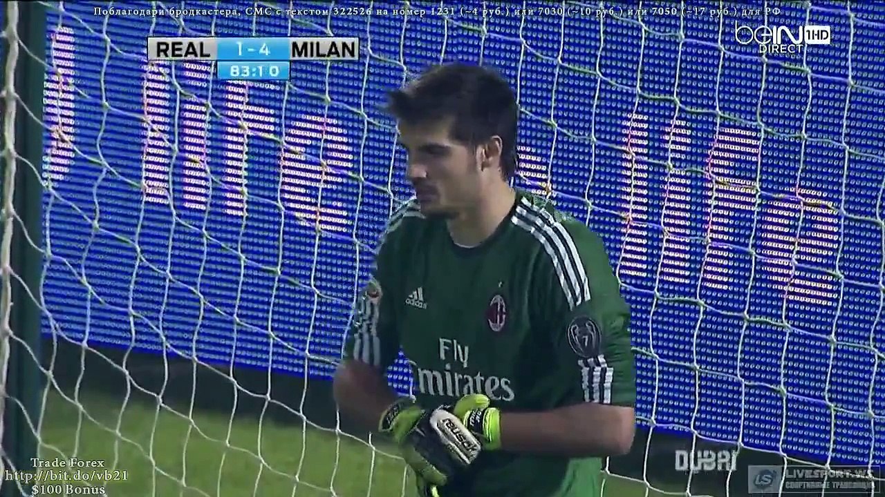 Karim Benzema Goal - Real Madrid vs AC Milan 2-4 ( Friendly Match ) 30/12/2014