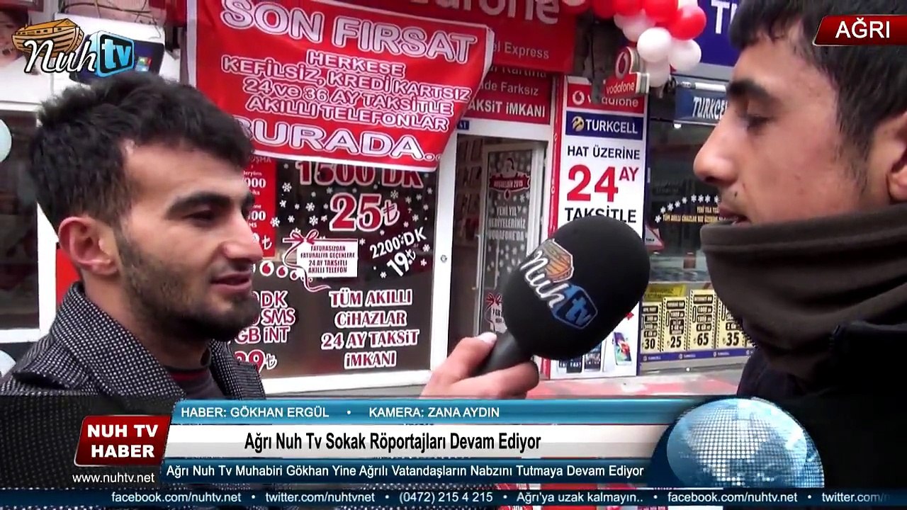 Bu Gün Nuh Tv Ağrı halkına 2014 Yılının Nasıl Geçtiğini Ve 2015 Yılından Ne Gibi Beklentileri Olduğunu Sordu