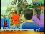 Los monigotes gigantes, la atracción en las fiestas de Fin de Año