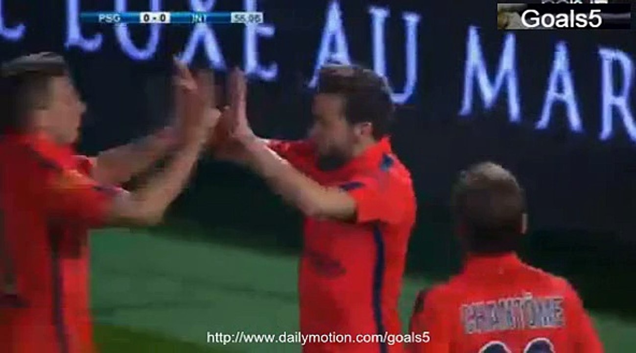 Yohan Cabaye Goal PSG vs Inter Milan 1 - 0 Club Friendly 30-12-2014