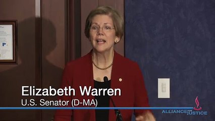Sen. Elizabeth Warren: Corporations Hold Courts Hostage