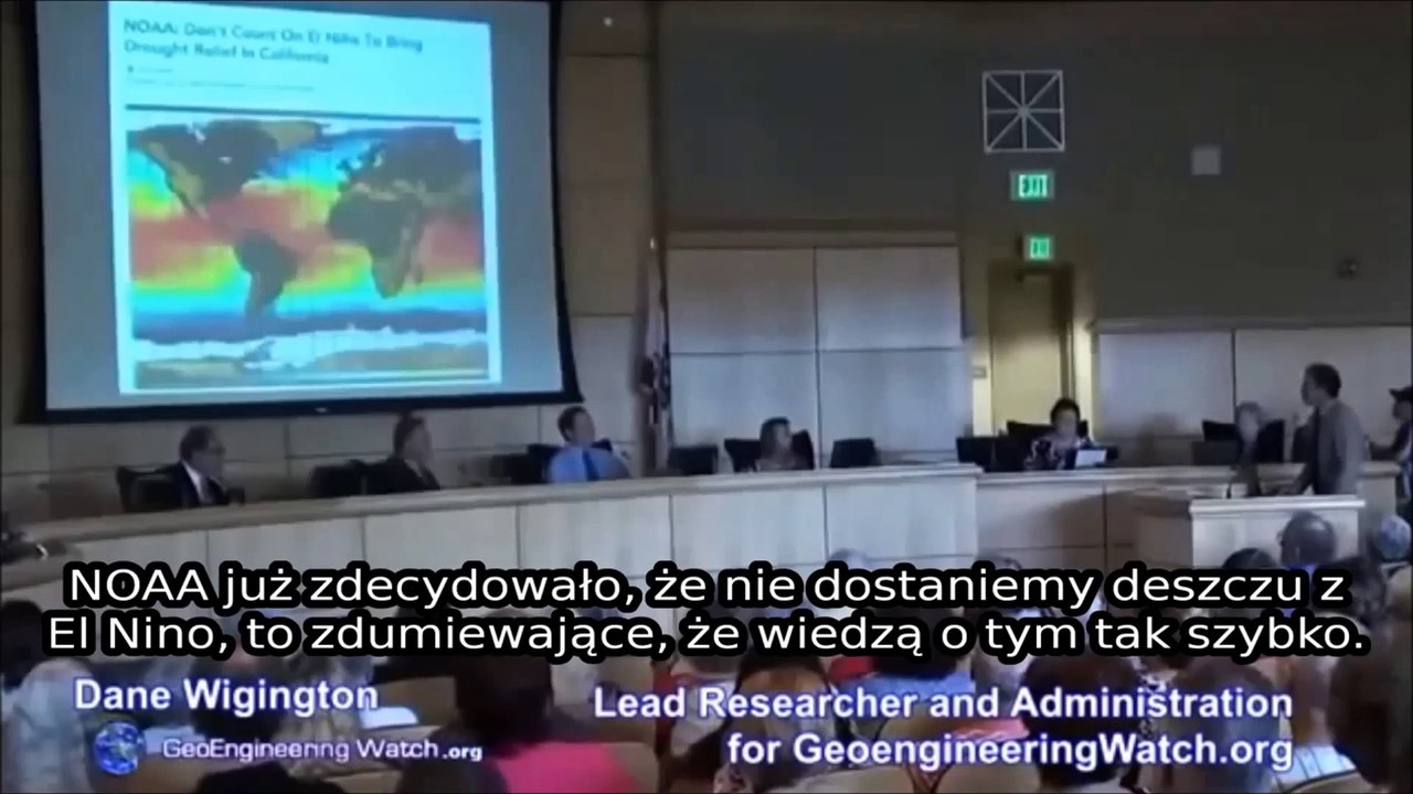 Przesłuchanie w sprawie geoinżynierii (chemtrails)