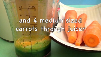 How to make a healthy carrot spinach juice