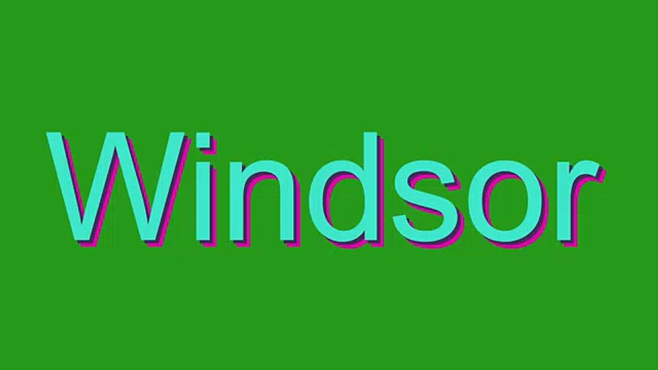 How to Pronounce Windsor video Dailymotion