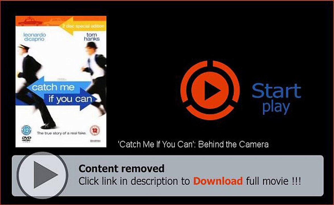 Where Can I Download 'Catch Me If You Can': Behind the Camera Movie