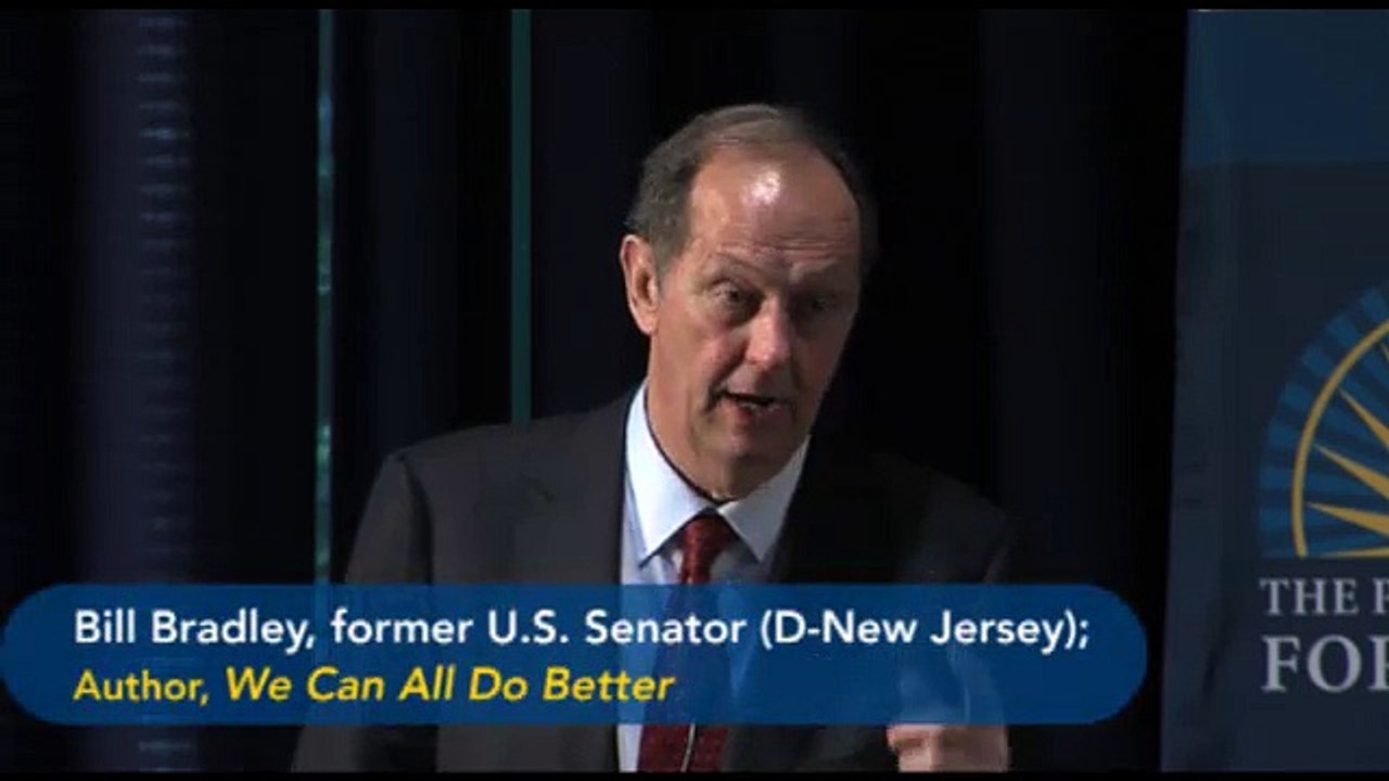 Senator Bill Bradley: A Simple Plan for Creating Jobs