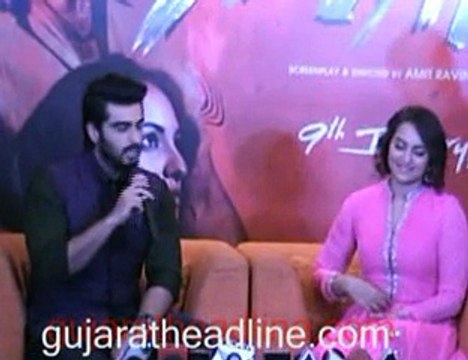 Tevar starcast Sonakshi Sinha,Arjun Kapoor in Ahmedabad for promotion
