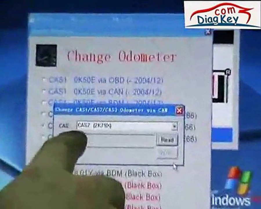 How to Change CAS Odometer with BMW CAS AK300 Key Maker~1
