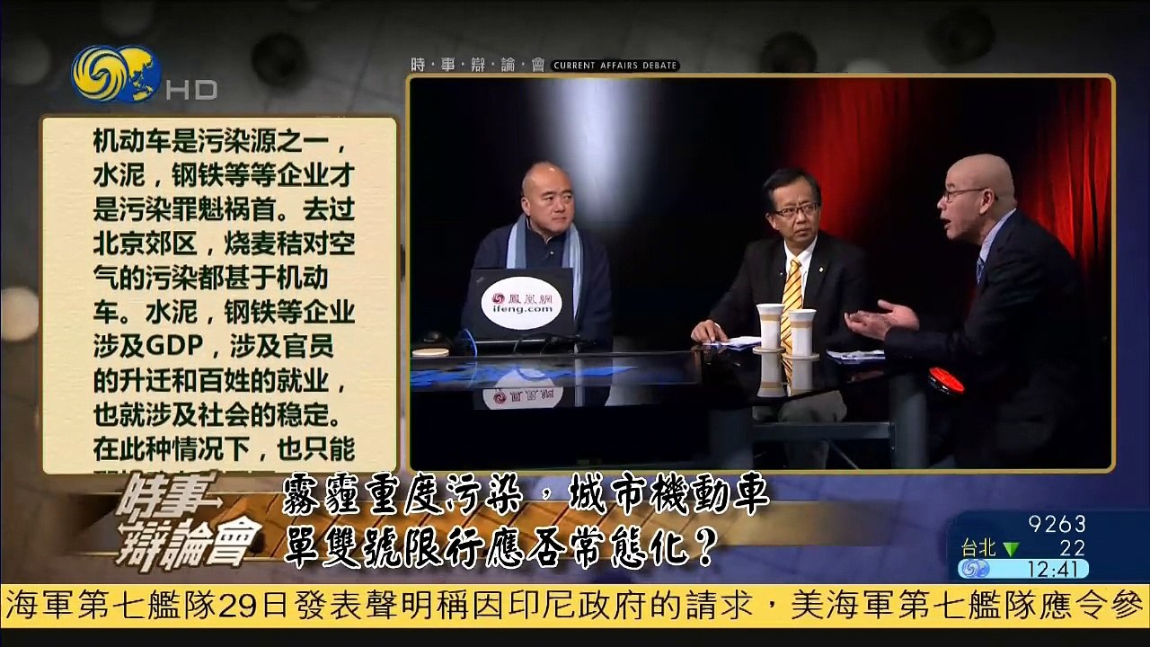 20141230 时事辩论会 城市机动车单双号限行应否常态化