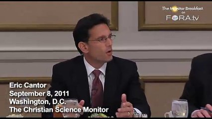 'Numbers Don't Add Up' on Social Security, Says Cantor