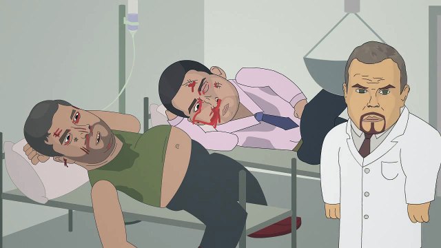 Психолог Невеев и юрист Абрамов кастрированы Шлахтером (Серия 3)