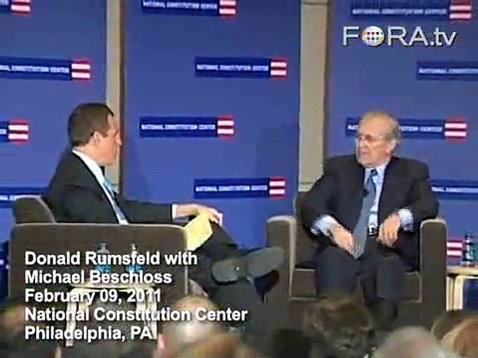 Donald Rumsfeld Reflects on Iraq War Casualties