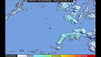 Magnitude 6.1 Earthquake, detected at 112km South SouthEast of Cagayan cillo, Philippines