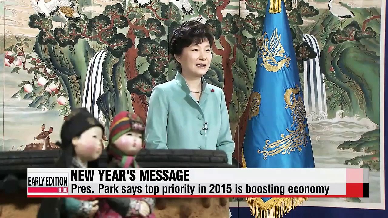 President Park Geun-hye puts emphasis on unification, economy in New Year's message