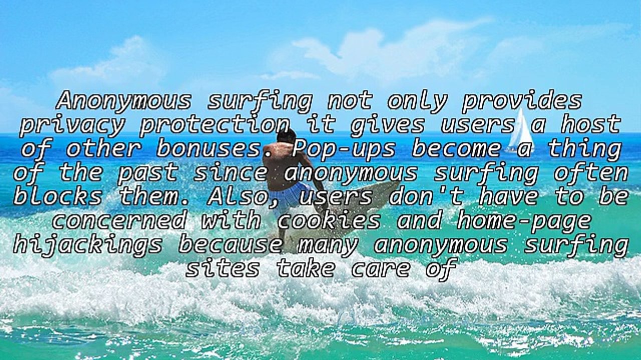 What is Anonymous Surfing?