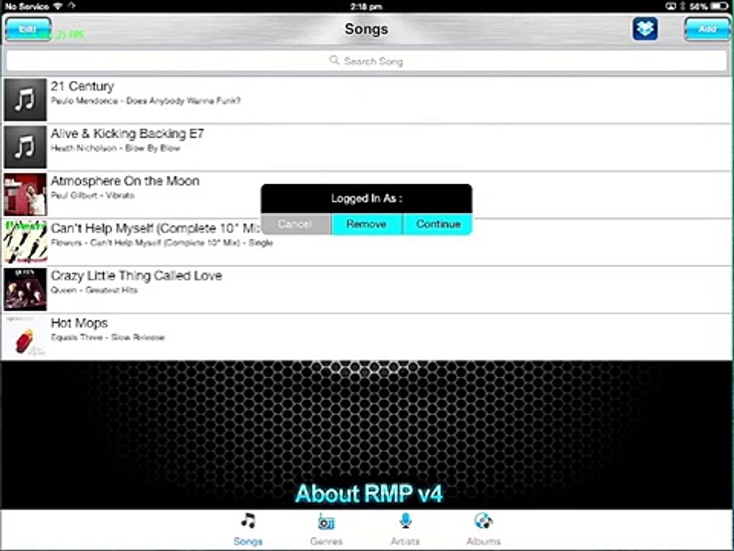 Riffmaster pro ipad dropbox changes