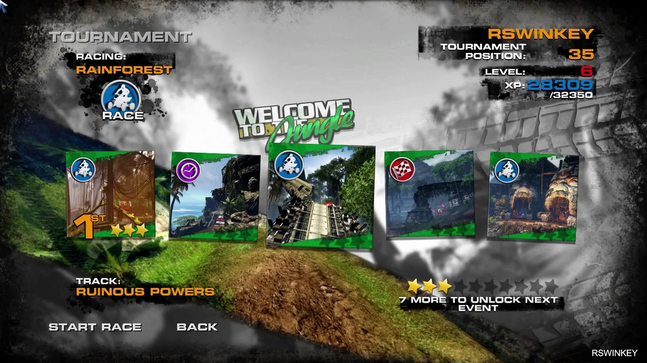 RSWINKEY Mad Riders HD walkthrough Gameplay Event 4 Welcome To The Jungle Track 3 Ruinous Powers 1080p 60FPS