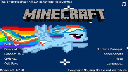 Minecraft Funny Animation MY LITTLE PONY