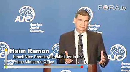 Israeli Vice Premier Haim Ramon on a One-State Solution