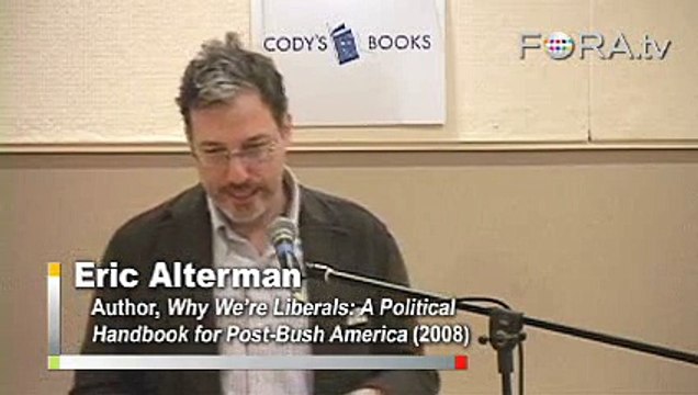 Eric Alterman Defines Liberalism