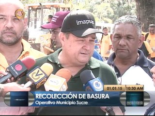 Balance de recolección de basura en el municipio Sucre