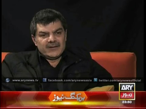 Mubashir luqman speaking about Hamid Mir and geo tv.