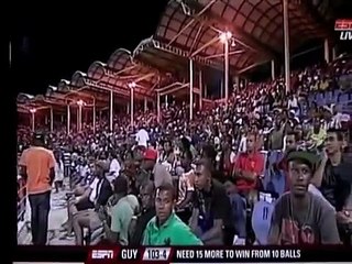 Delorn Johnson, Left arm fast medium, West indies prospect bowls the 19th Over