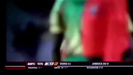 Devon Smith, 4,dot,dot,dot,4,4,4,4,1 vs Jamaica, Semi final