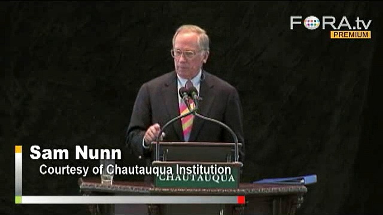 Sam Nunn: Sanctions Alone Won't Curb Iran's Nuclear Drive