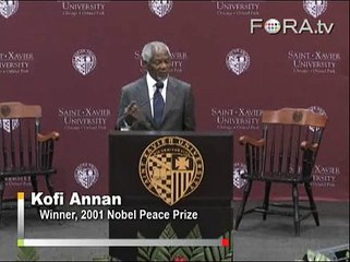 Kofi Annan Pushes for Economic Fairness Over Regulation