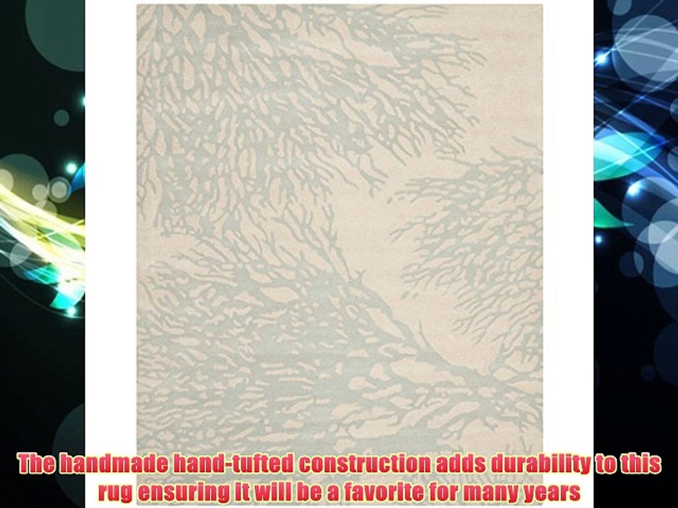 Safavieh Bella Collection BEL115C Handmade Wool Area Rug 8Feet by 10Feet Beige and Blue