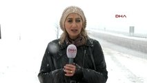 Bursa Ankara Karayolunda Etkili Kar Yağışı