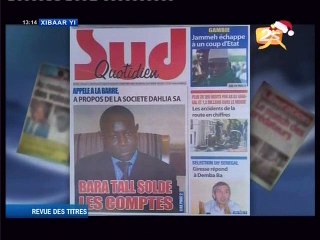 Revue de presse du mercredi 31 décembre 2014 - Walf-Tv