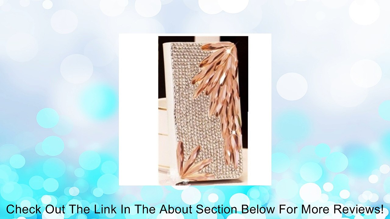 EVTECH(TM) for Samsung Galaxy Note 4 SM-N910S, SM-N910C SM-N9108V,SM-N910P,SM-N910T,SM-N910A,SM-N910V SM-N910W8 SM-N910R4 SM-N9108V,SM-N910P,SM-N910T,SM-N910A,SM-N910V SM-N910W8 SM-N910R4 3D Handmade Crystal Rhinestone PU Leather Wallet Type Magnet Design