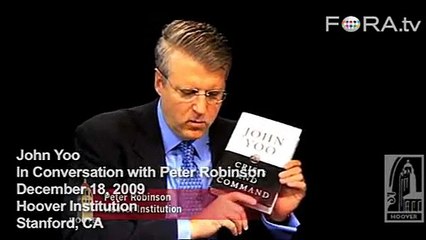 Former Bush Official Yoo Supports Obama's Foreign Policy