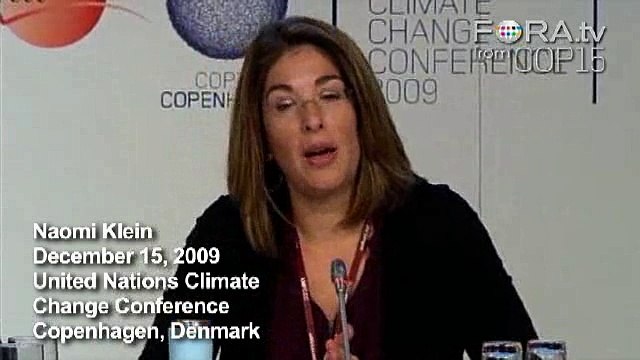 Naomi Klein Urges Civil Disobedience at COP15 Protests